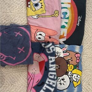 Colorful Graphic T-Shirts Set